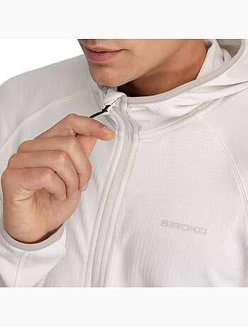 Veste polaire légère à capuche randonnée homme randonnée homme stride stone