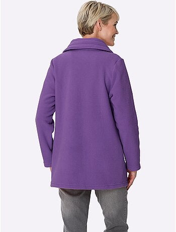 Veste polaire à col à revers et poches pratiques - taille standard - moda vilona