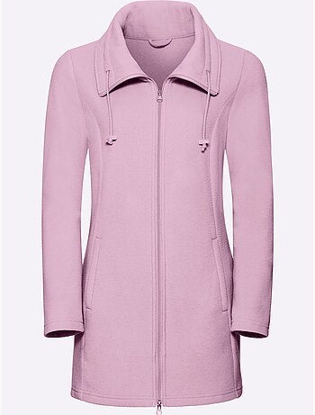 Veste polaire à col à revers et poches pratiques - taille standard - moda vilona