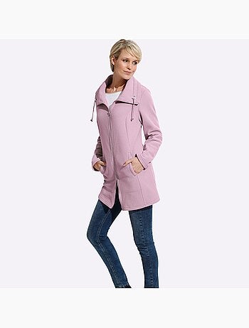 Veste polaire à col à revers et poches pratiques - taille standard - moda vilona
