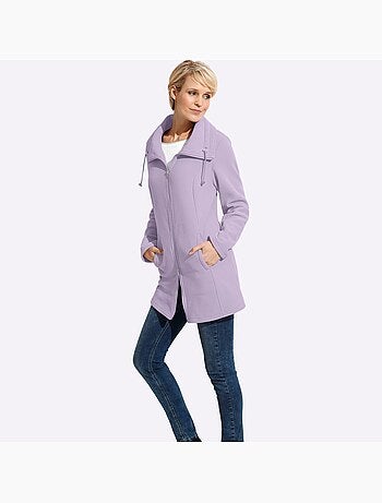 Veste polaire à col à revers et poches pratiques - taille standard - moda vilona