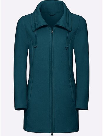Veste polaire à col à revers et poches pratiques - taille standard - moda vilona
