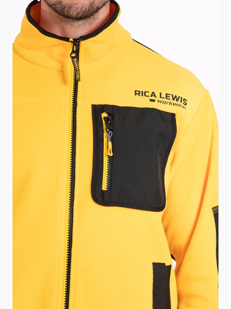Veste polaire micro-aérée WAFT 'Rica Lewis' Jaune - Kiabi