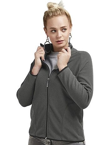 Veste polaire motif/style zippé - signature