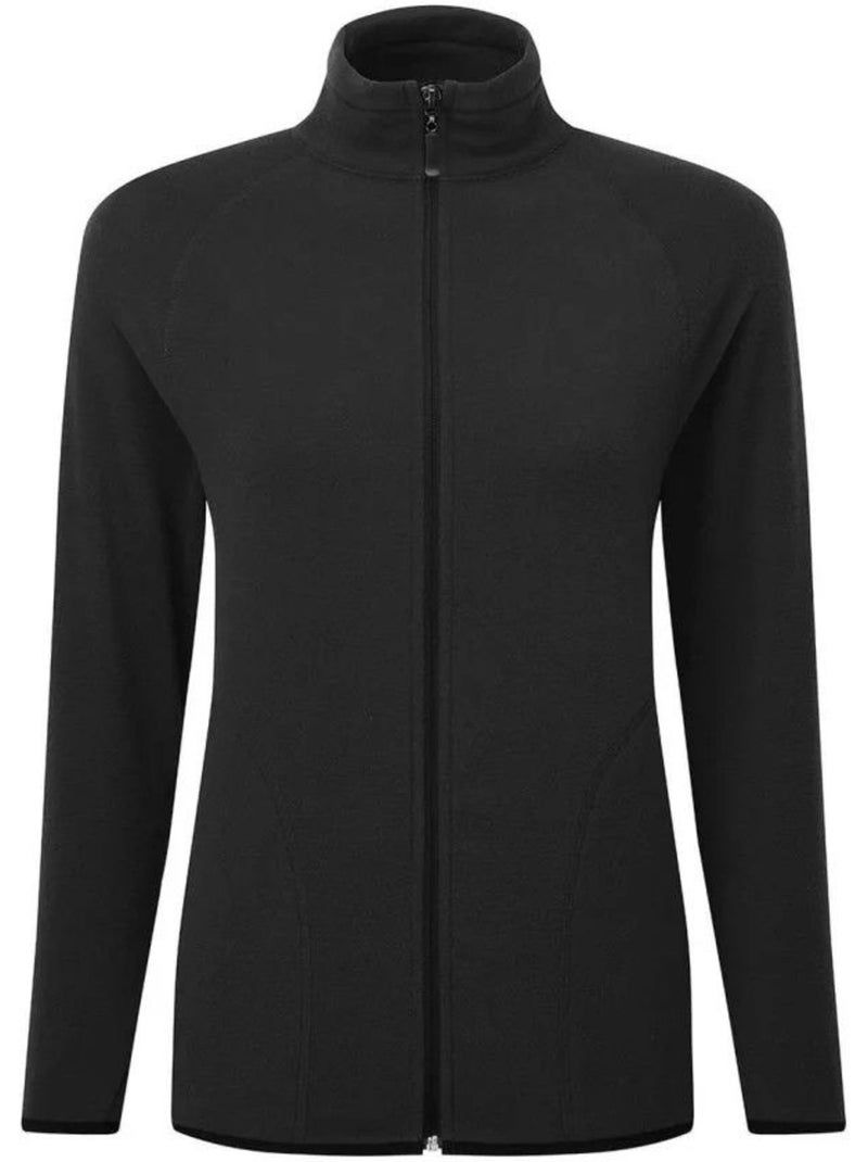 Veste polaire motif/style zippé - signature Noir - Kiabi