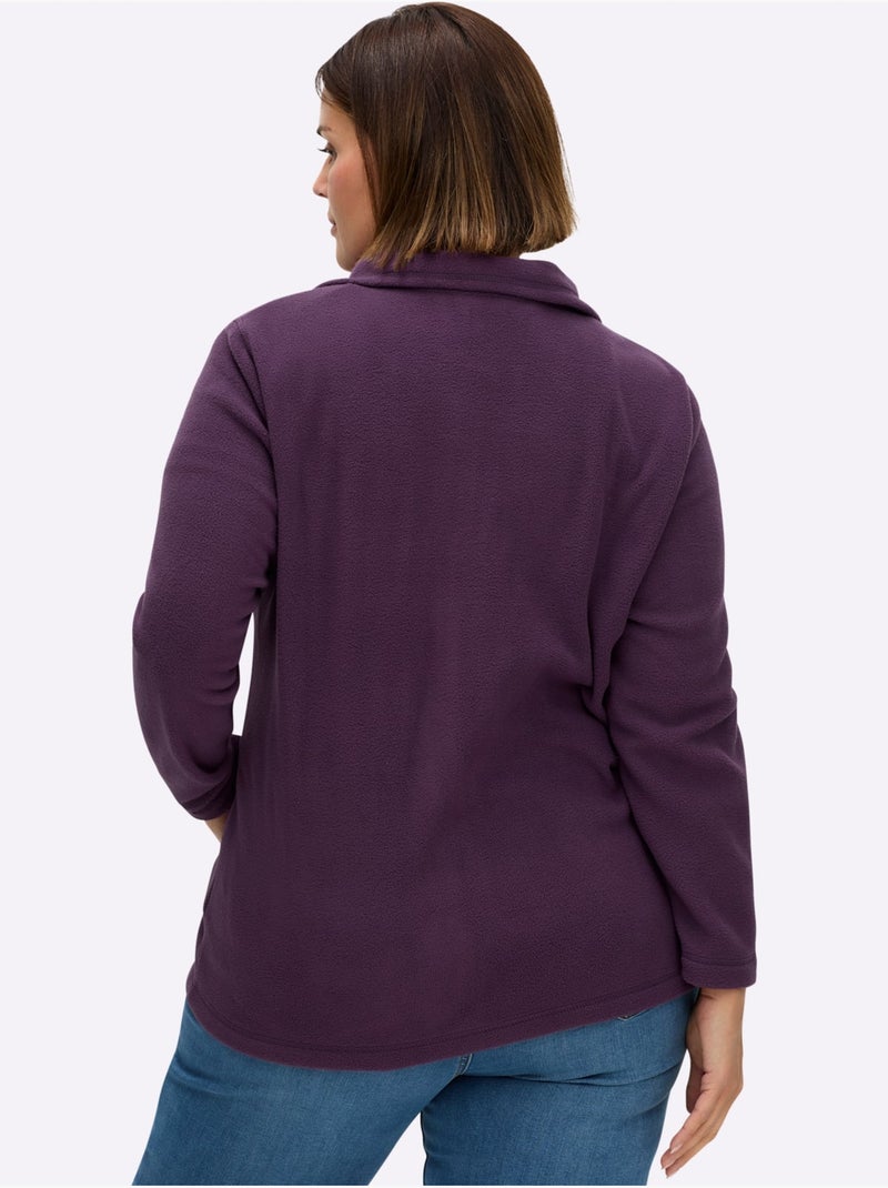 Veste Polaire Polaire Moelleuse - Taille Standard - Moda Vilona Marron - Kiabi