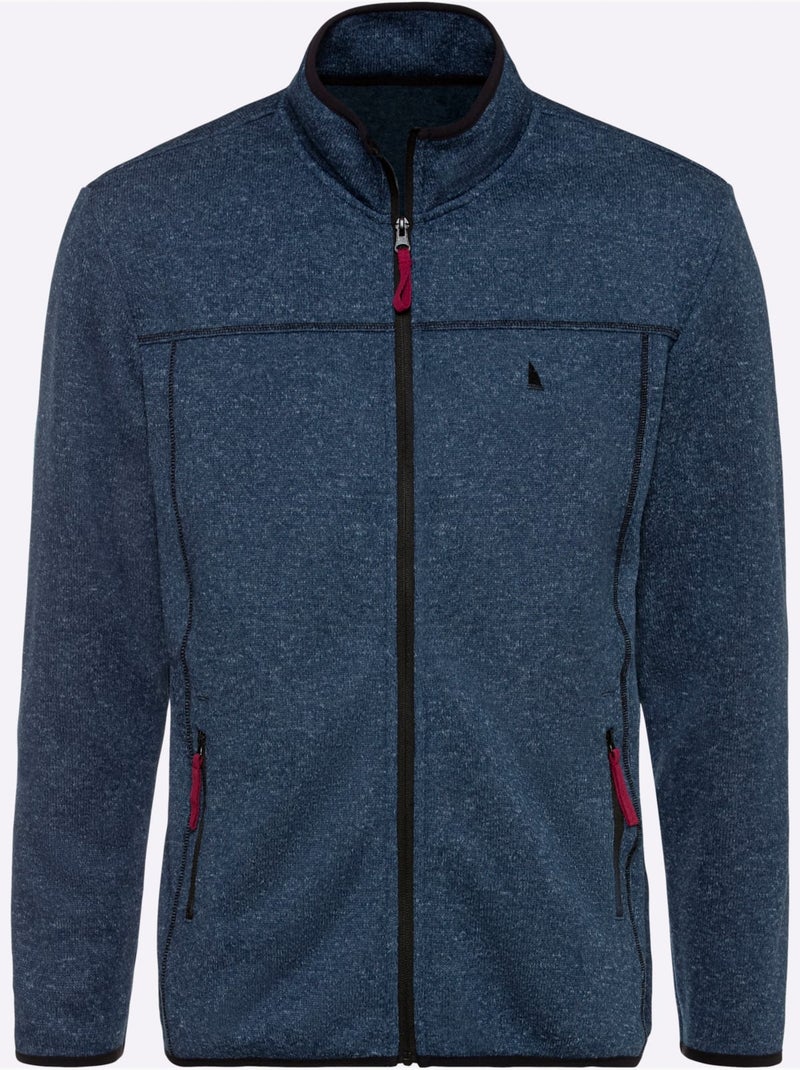 Veste Polaire Polaire Tricotée Douce - Taille Standard - Witt Bleu clair - Kiabi