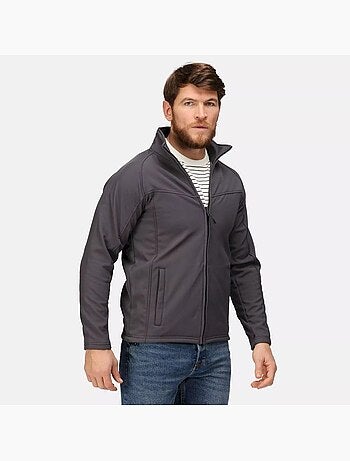 Veste polaire professionnelle uproar softshell résistante au vent pour hommes - regatta