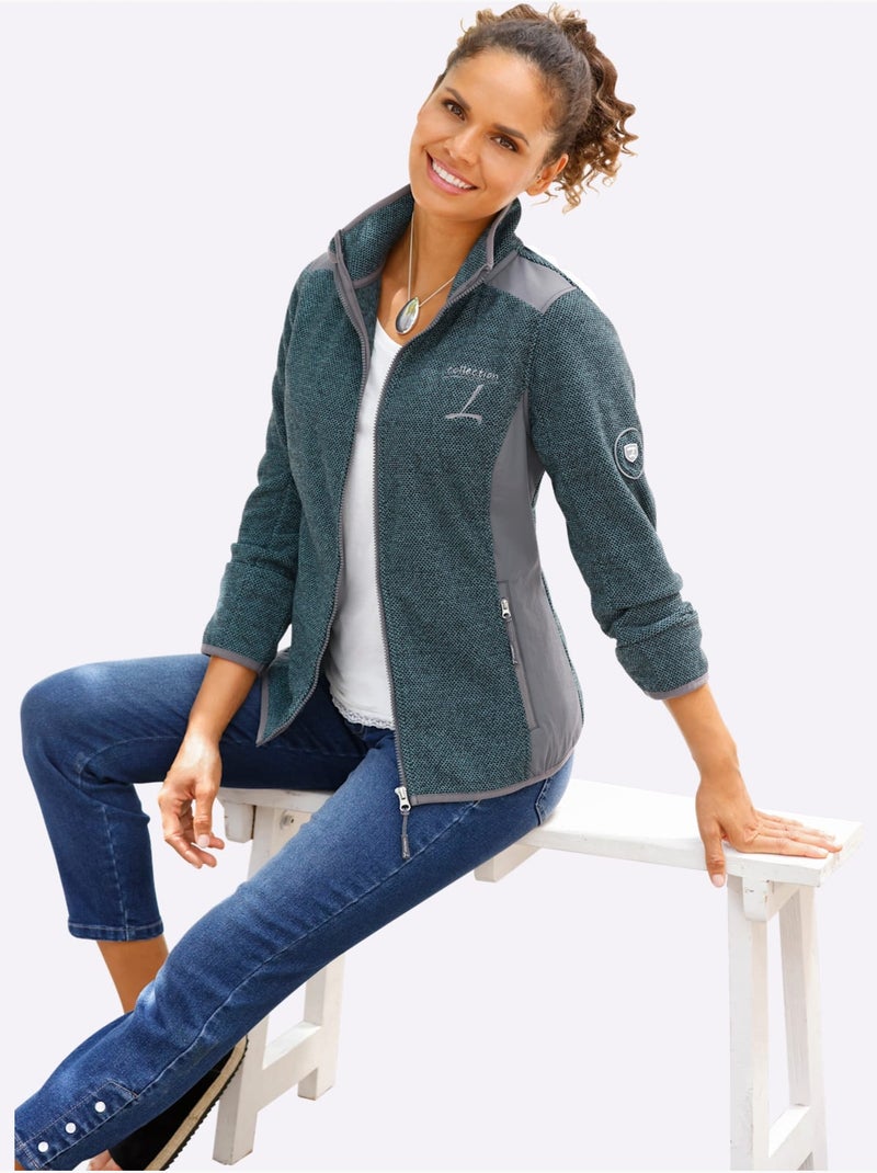 Veste Polaire Qualité Polaire Chaude - Taille Standard - Witt Bleu Gris - Kiabi