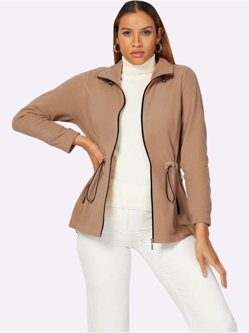 Veste Polaire Qualité Polaire Douce - Taille Standard - Helline Doré - Kiabi