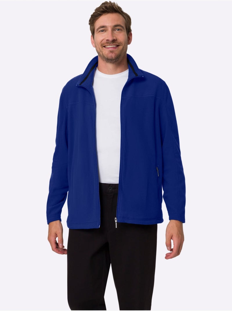 Veste polaire qualité polaire douce - taille standard - moda vilona Bleu roi - Kiabi
