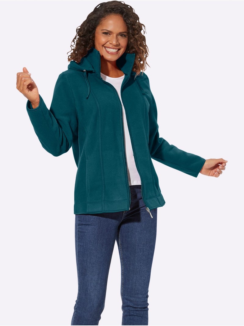 Veste Polaire Qualité Ultra-douce - Taille Standard - Witt Bleu pétrole - Kiabi