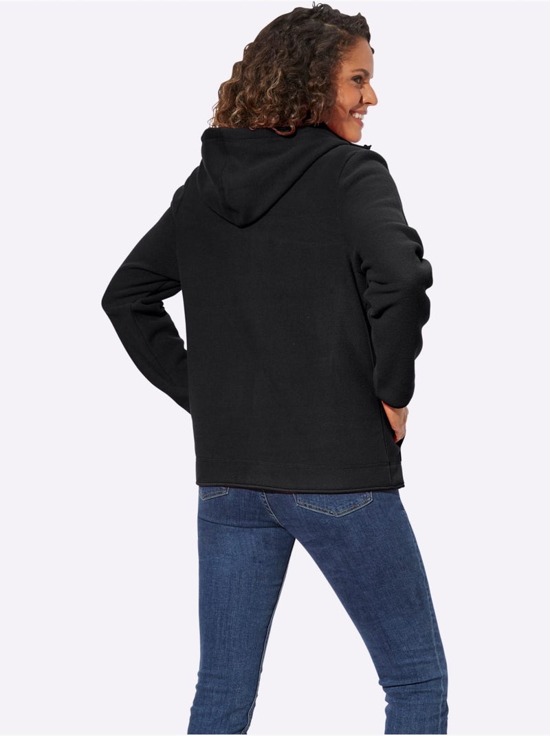 Veste Polaire Qualité Ultra-douce - Taille Standard - Witt Noir - Kiabi