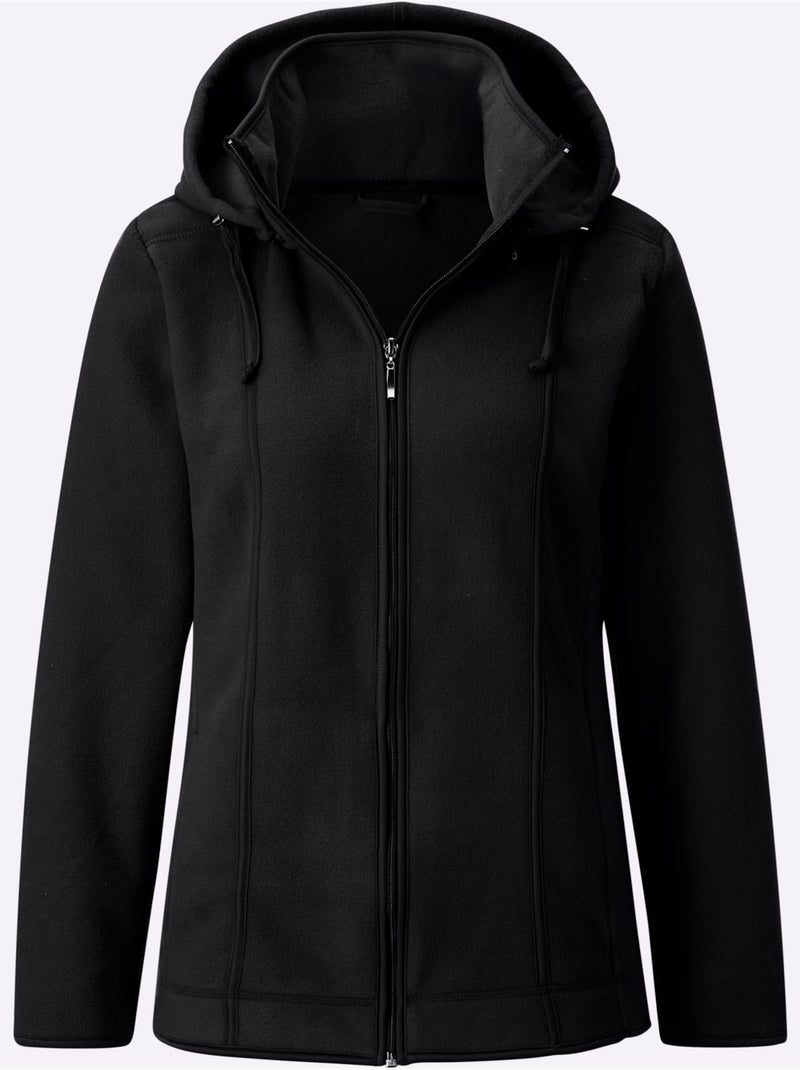 Veste Polaire Qualité Ultra-douce - Taille Standard - Witt Noir - Kiabi