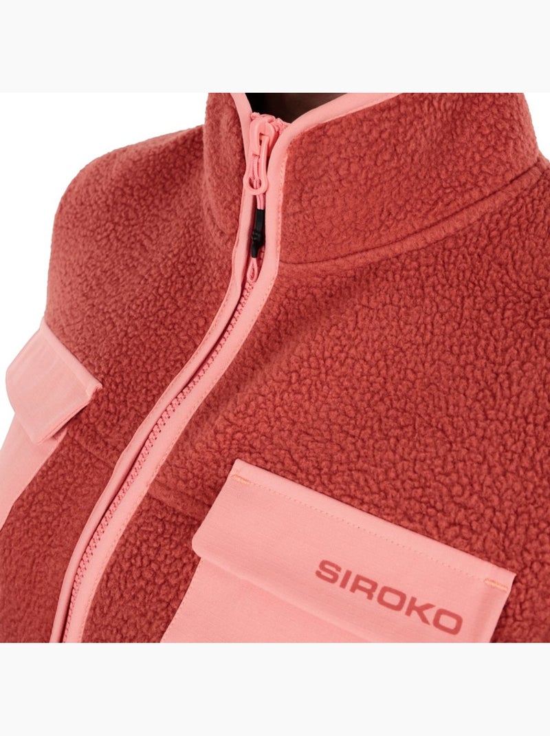 Veste polaire randonnée femme femme carezza-w brick Rouge - Kiabi