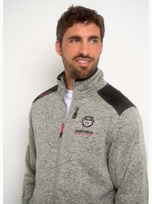 Veste polaire renforts épaules et zips - AFIBEL - Kiabi