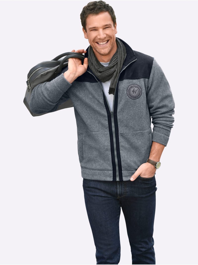 Veste Polaire Respirant - Taille Standard - Witt Gris chiné - Kiabi