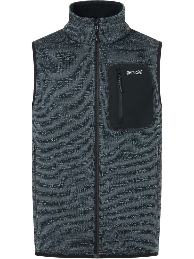 Veste polaire sans manches à col montant et poche sur poitrine newhill - regatta Gris Gris anthracite - Kiabi