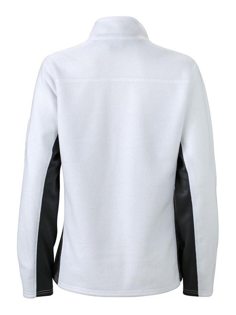 Veste polaire strong - james and nicholson Blanc Noir - Kiabi