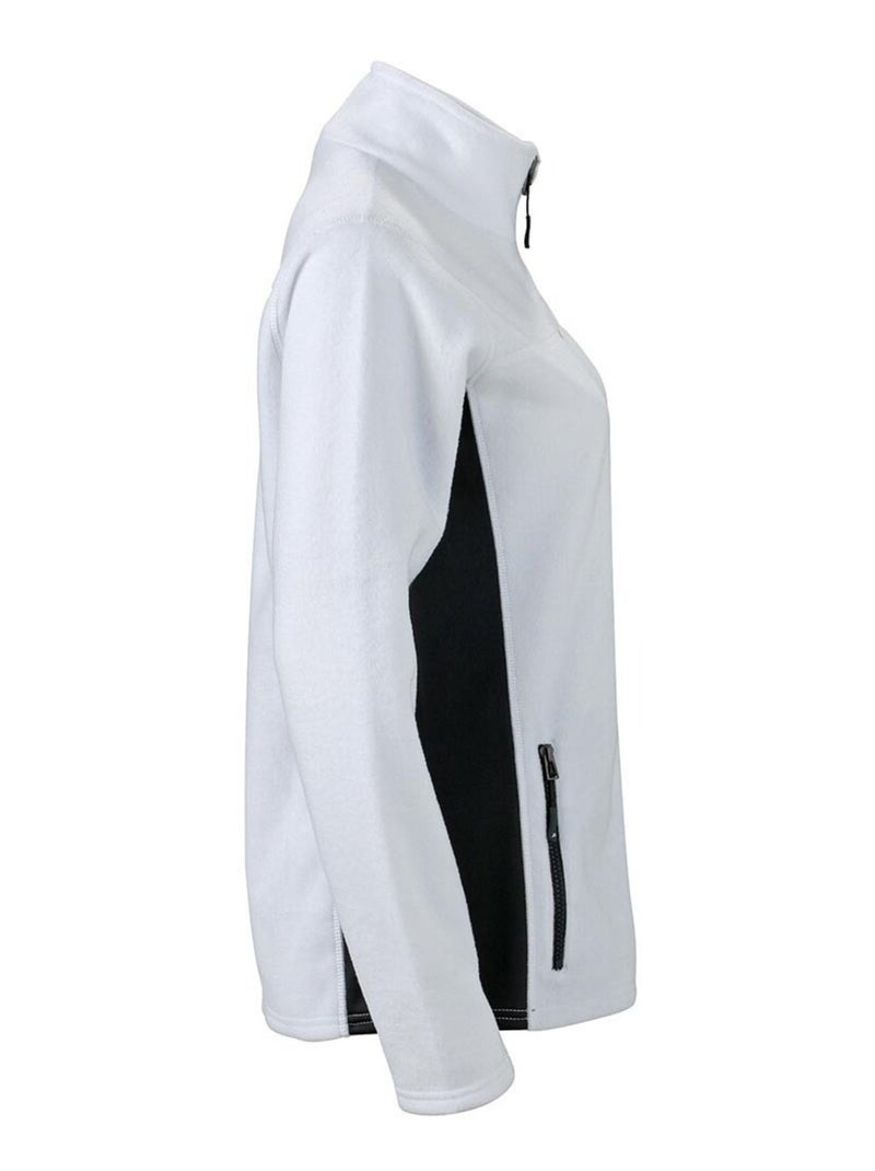 Veste polaire strong - james and nicholson Blanc Noir - Kiabi