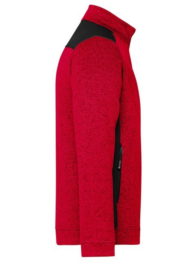 Veste polaire strong - james and nicholson Rouge coquelicot - Kiabi