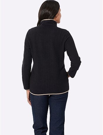 Veste Polaire Superbe Broderie Florale - Taille Standard - Moda Vilona