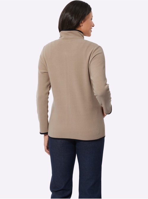 Veste Polaire Superbe Broderie Florale - Taille Standard - Moda Vilona - Kiabi