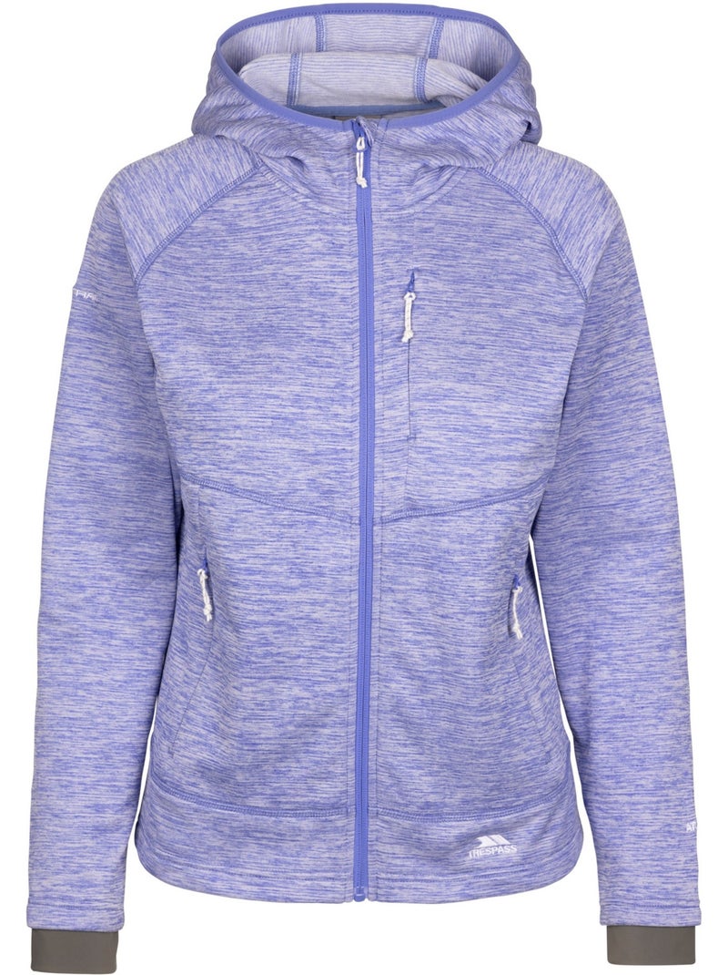 Veste polaire tara - trespass Mauve lilas - Kiabi