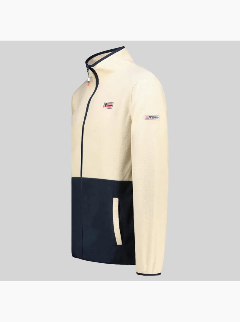 Veste polaire touki fz – geographical norway Blanc cassé - Kiabi