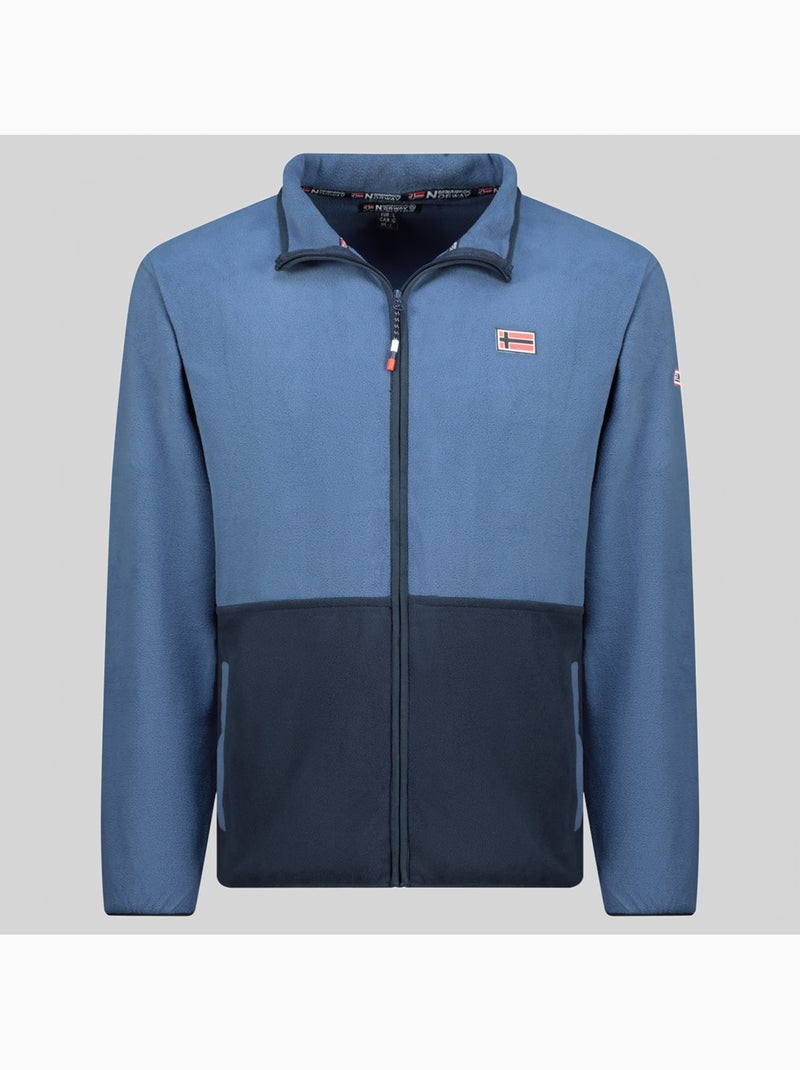Veste polaire touki fz – geographical norway Bleu denim - Kiabi