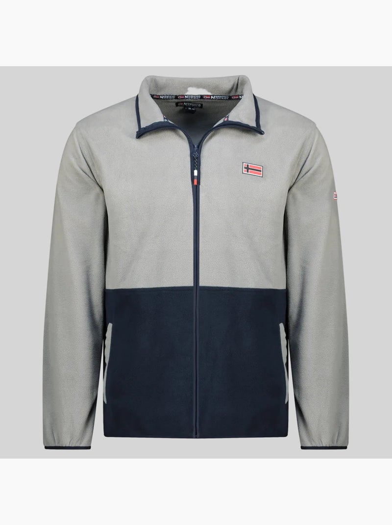 Veste polaire touki fz – geographical norway Gris clair - Kiabi