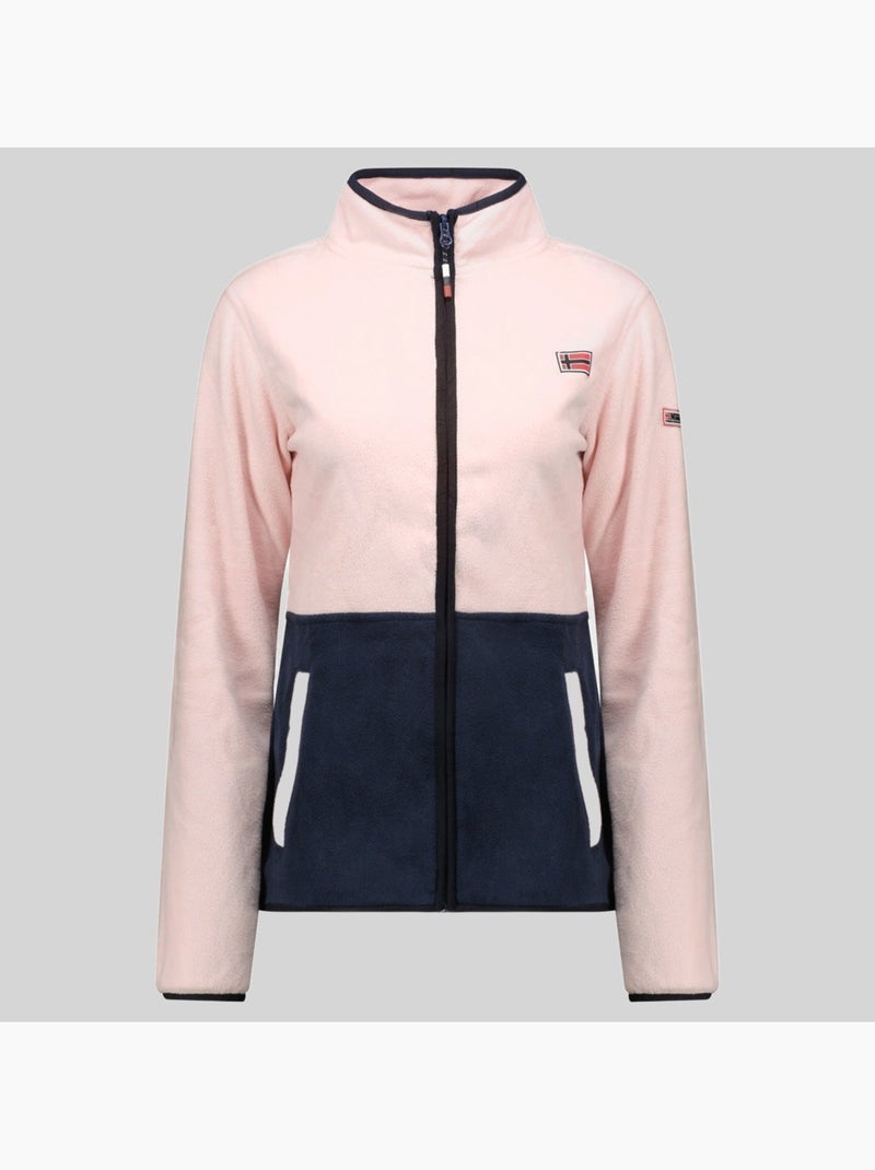 Veste polaire touki fz – geographical norway Rose poudré - Kiabi