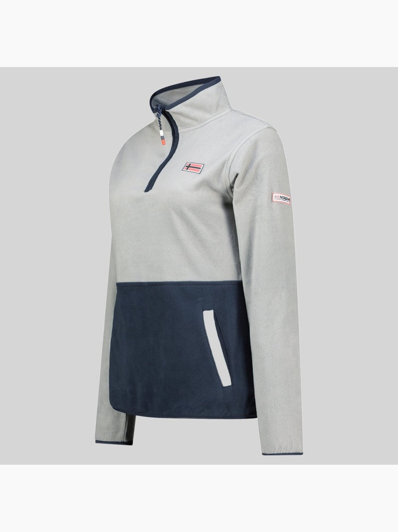 Veste polaire touki hz – geographical norway Gris clair - Kiabi