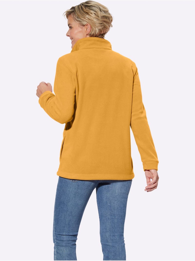 Veste Polaire Traitement Contre Les Bouloches - Taille Courte - Witt Ambre - Kiabi