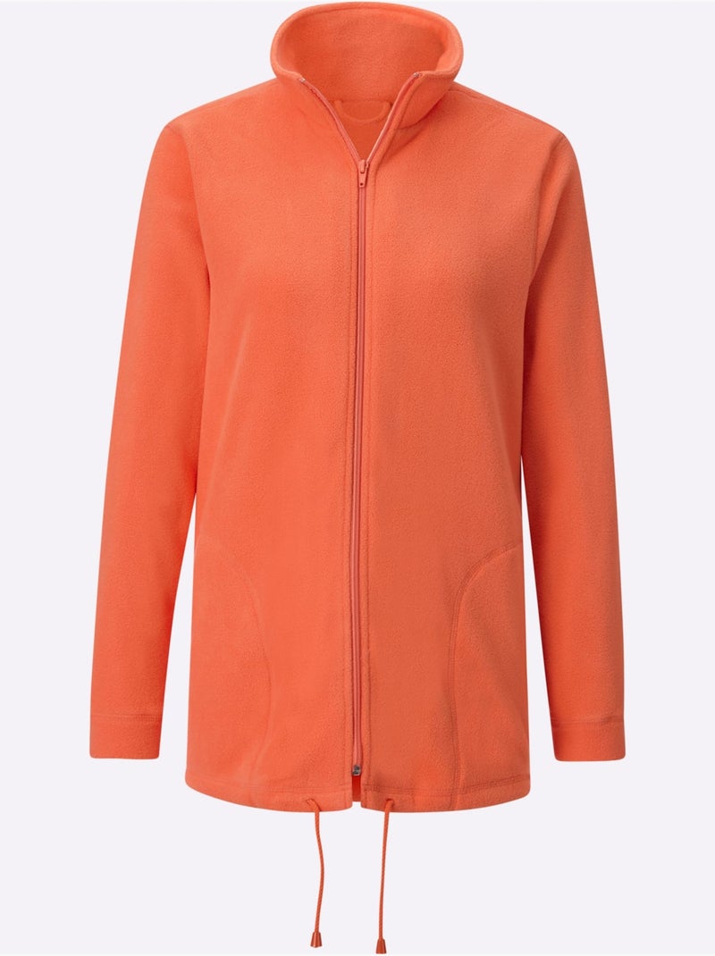 Veste Polaire Traitement Contre Les Bouloches - Taille Courte - Witt Terre cuite - Kiabi