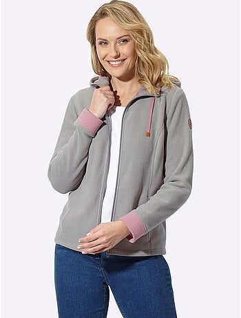 Veste polaire traitement contre les bouloches - taille standard - moda vilona
