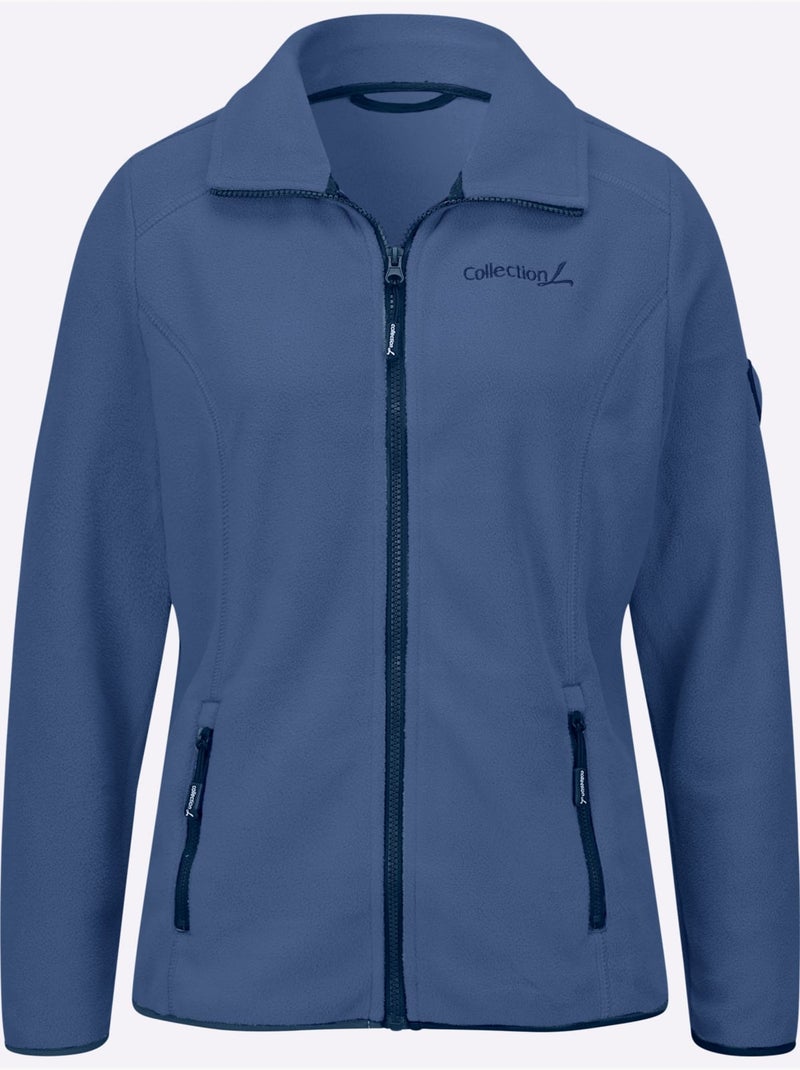 Veste Polaire Traitement Contre Les Bouloches - Taille Standard - Witt Bleu jean - Kiabi
