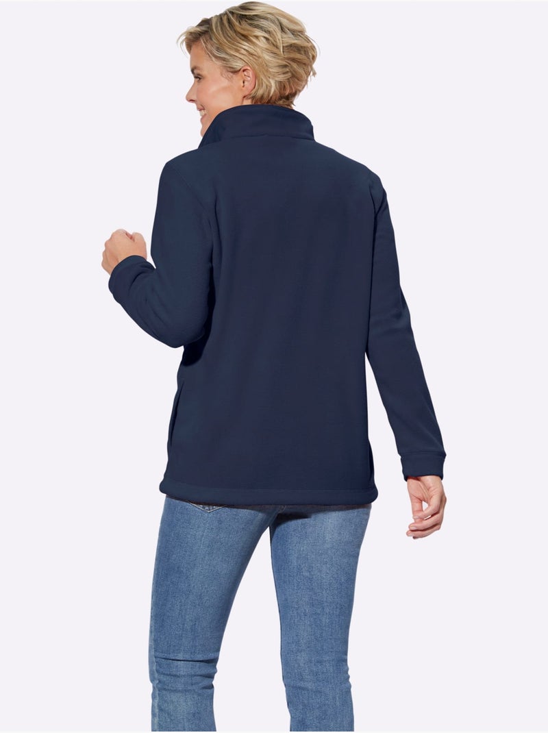 Veste Polaire Traitement Contre Les Bouloches - Taille Standard - Witt Bleu marine - Kiabi