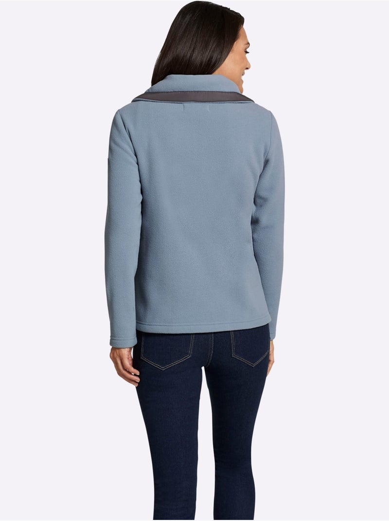 Veste Polaire Traitement Contre Les Bouloches - Taille Standard - Witt Bleu - Kiabi