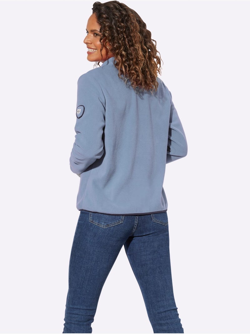 Veste Polaire Traitement Contre Les Bouloches - Taille Standard - Witt Bleu - Kiabi
