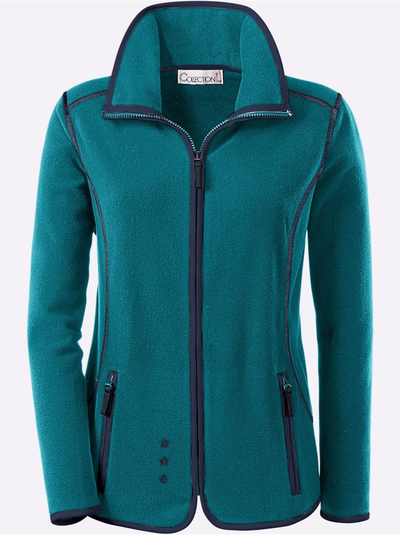 Veste Polaire Traitement Contre Les Bouloches - Taille Standard - Witt Bleu pétrole - Kiabi