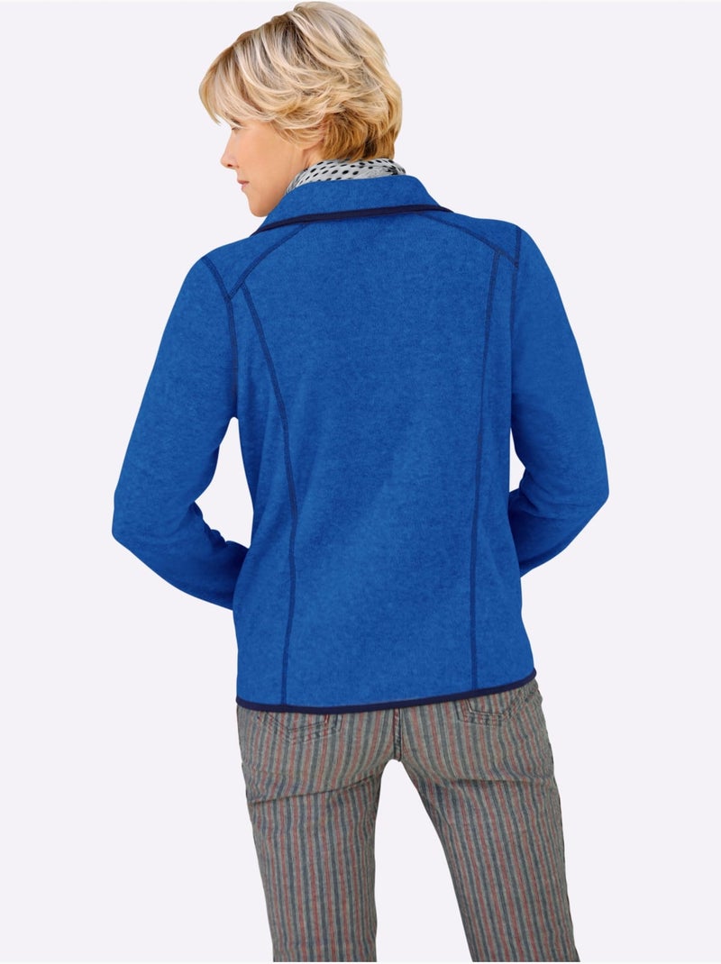 Veste Polaire Traitement Contre Les Bouloches - Taille Standard - Witt Bleu roi - Kiabi