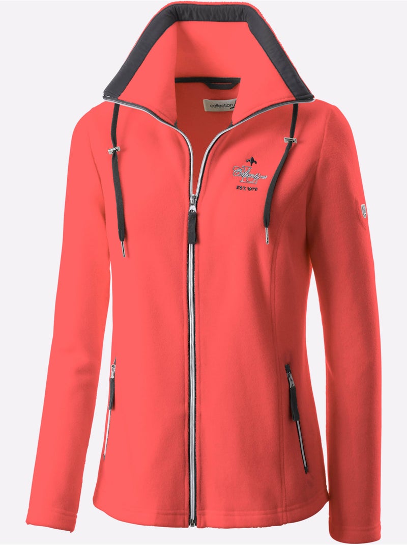 Veste Polaire Traitement Contre Les Bouloches - Taille Standard - Witt Corail - Kiabi