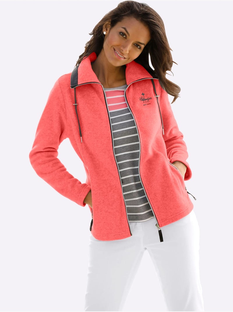 Veste Polaire Traitement Contre Les Bouloches - Taille Standard - Witt Corail - Kiabi