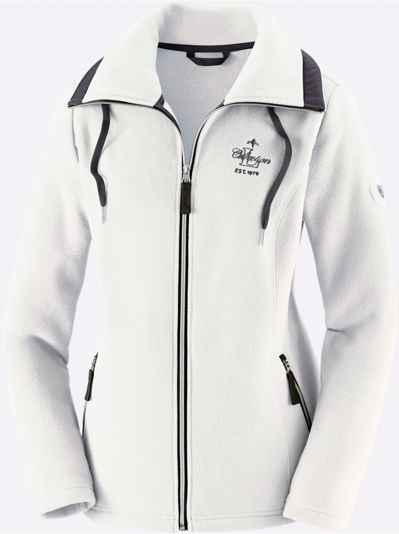 Veste Polaire Traitement Contre Les Bouloches - Taille Standard - Witt Ecru - Kiabi