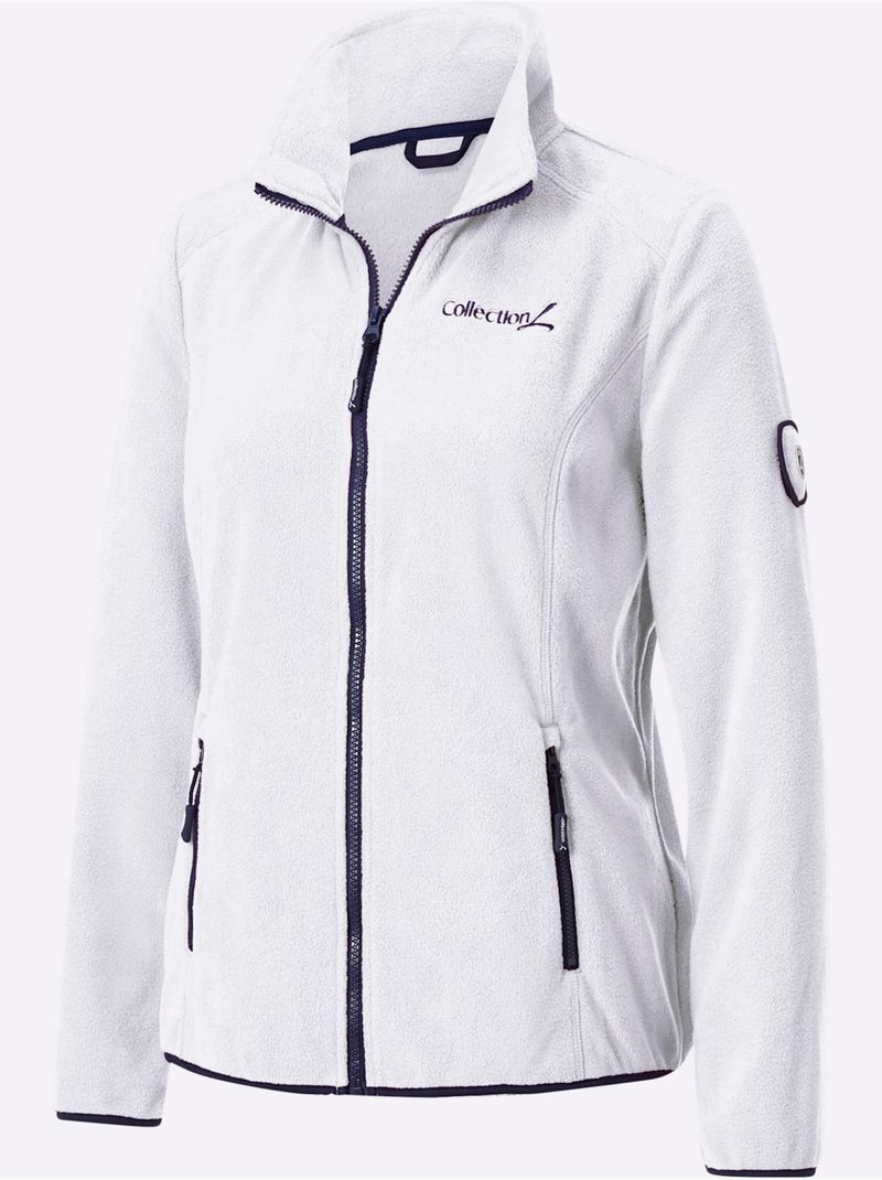 Veste Polaire Traitement Contre Les Bouloches - Taille Standard - Witt Ecru - Kiabi