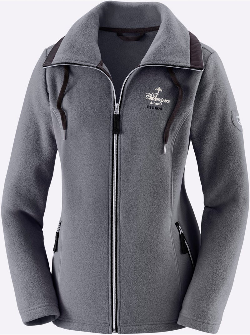 Veste Polaire Traitement Contre Les Bouloches - Taille Standard - Witt Gris chiné - Kiabi