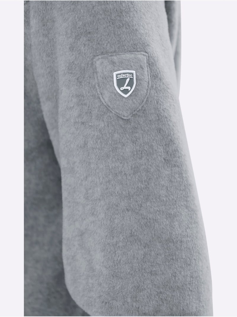 Veste Polaire Traitement Contre Les Bouloches - Taille Standard - Witt Gris clair - Kiabi