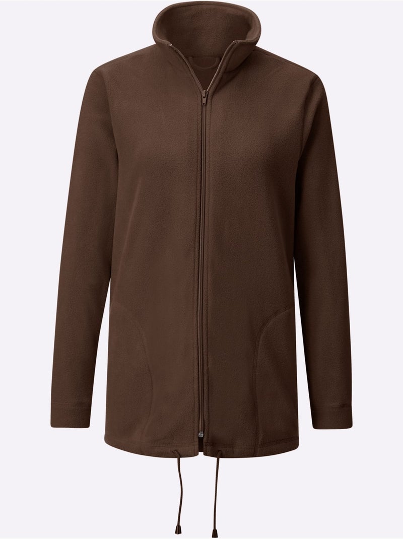Veste Polaire Traitement Contre Les Bouloches - Taille Standard - Witt Moka - Kiabi