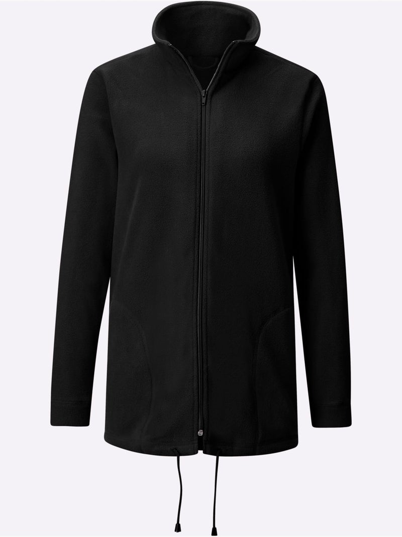 Veste Polaire Traitement Contre Les Bouloches - Taille Standard - Witt Noir - Kiabi